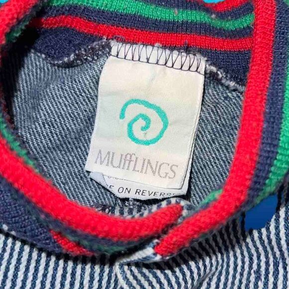 Vintage Mufflings 1 PC Denim All Star Outfit Size 2T - Picture 2 of 5